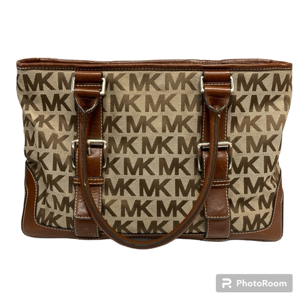 Michael Kors Brown Signature Print Handbag Tote